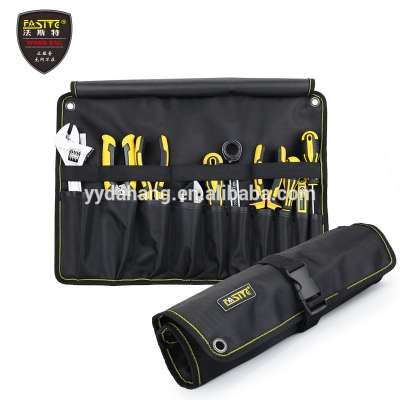 FASITE 600D Oxford Fabric 10 Pockets Small Tool Rolling Bag Folding Pouch Upgrade PT-N055